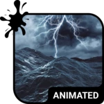 stormy sea keyboard wallpaper android application logo